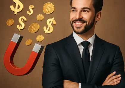 نظریه کلان کاریزما، تصویر فرد کاریزماتیک در حال جذب ثروت